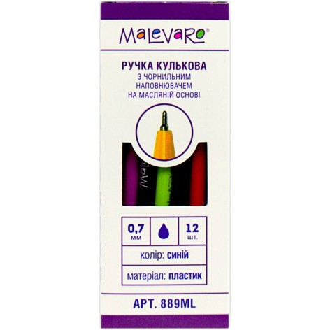 Ручка масляна BRIGHT TOUCH 0,7 мм.