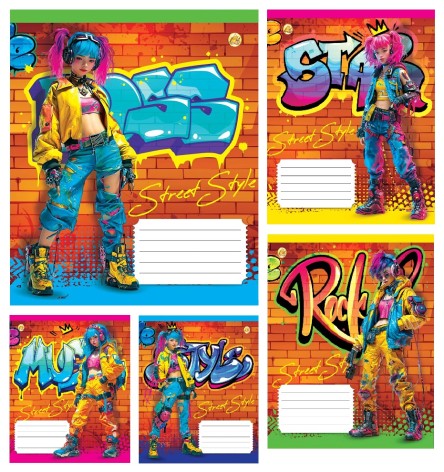 Тетрадь 24 арк.линия Твердая 52305 Anime, 20/320, 5к. цена за 20 шт.