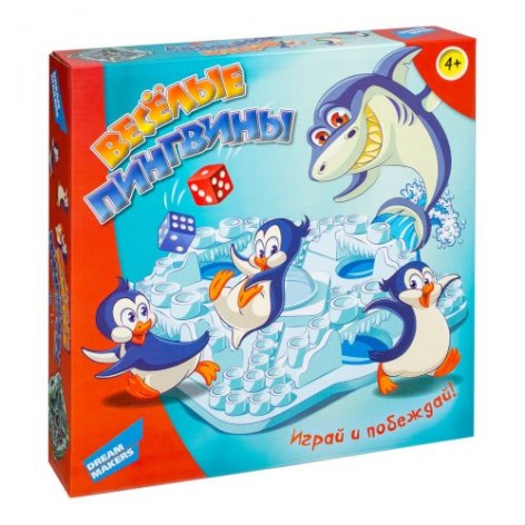 Гра дитяча настільна "Веселі пінгвіни"