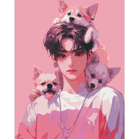 Картина за номерами Riviera Blanca K-pop Idol 40x50 см