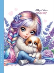 Блокнот, 80г, Інтегральний, 143х200 мм, 48 аркушів, чисті аркуші, Мат.лам. диз.24325