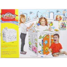 Картонный домик раскраска, 54х43х68,5 см, в коробке