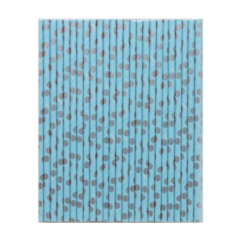 Соломинка ЭКО голубая