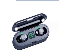 Навушники TWH F9, зарядний кейс, сенсорний контроль, змінні амбушюри, USB, Bluetooth 5.1, у кор. /100/
