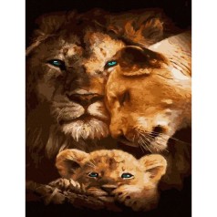 Розпис за номерами Сім'я левів