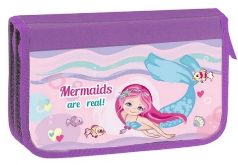 Пенал подвійний картонний Kidis, серія Mermaid