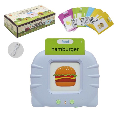 Карманный алфавит Монтессори Котик, голубой