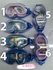 Очки для плавания 6 цветов в чехле /144/
