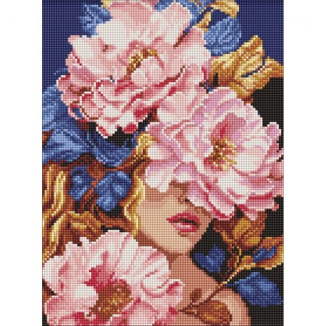 Алмазная мозаика "Цветочное обаяние", (30х40 см.)