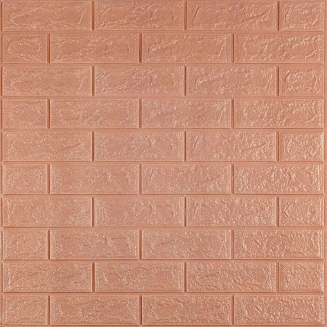 3D панель самоклеюча Sticker Wall "Цегла Пудра" 700x770x5 мм коричнева (SW-00001801)