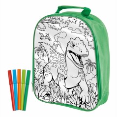 Dinosaur Expedition Рюкзак-раскраска с фломастерами