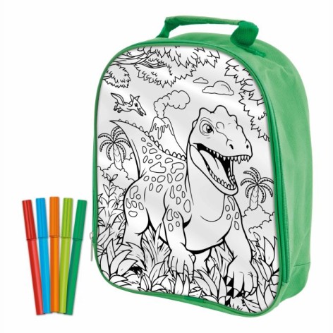 Dinosaur Expedition Рюкзак-раскраска с фломастерами