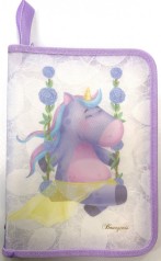 Папка на молнии, B5+, 20x27,5x2см, 400мкм диз. P0095