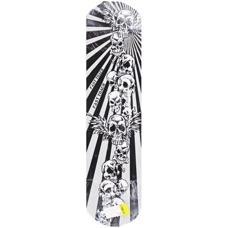 Скейтборд класичний "Черепа" чорно-білий