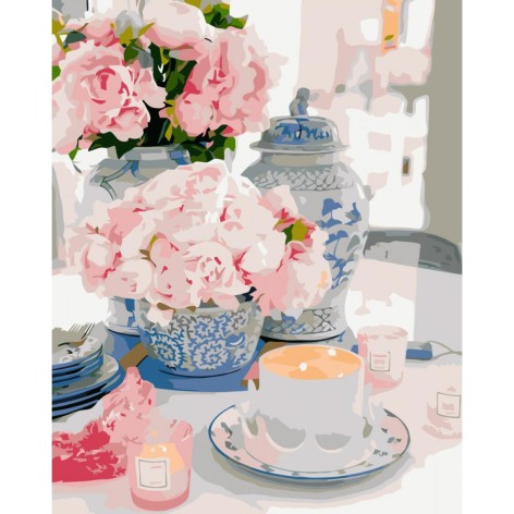 Картина за номерами Дивовижний ранок 40х50 см (VA-3399) з лаком та рівнем TM Strateg