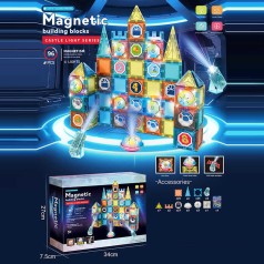Магнитный конструктор  96 деталей, в кор. 34*28*8см /24-2/