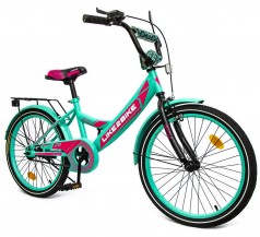Велосипед дитячий двоколісний 20'' 212003 Like2bike Sky, зі сталевою рамою, зі дзвінком, з ручним гальмом, бірюзовий, складання 75%