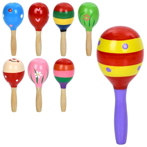 Дерев'яна іграшка Маракас 5 видів, 12,5см 