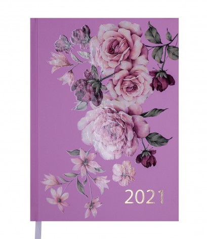 Дневник датированный 2021 FILLING, A5, 336 стр., розовый