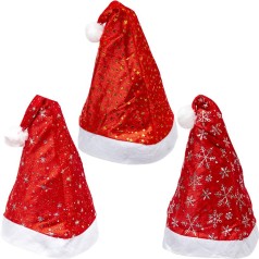 Шапка Деда Мороза со звездочками 6241-2 //