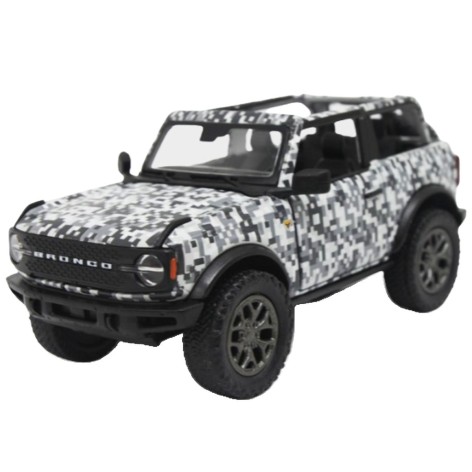 Машинка металева FORD BRONCO CAMO-EDITION  сірий