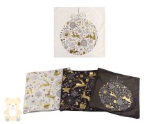 Наволочка святкова оксамитова з візерунками 45x45 см