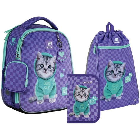 Набор рюкзак + пенал + сумка для обуви Kite 555 SP-2