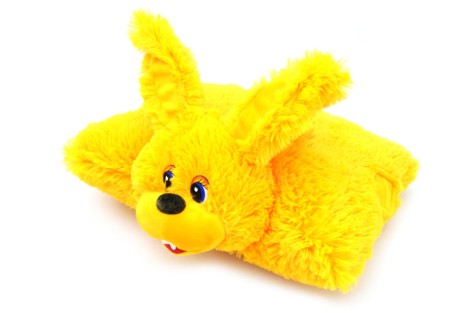 Зайчик подушка малий жовтий 30 см