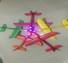 Запускалка-планер планер 48см світло кабіна, мікс кольорів, п/е 