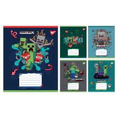 А5/12 кл. Yes Minecraft Heroes, тетрадь ученический школьный, цена за 25 шт. //