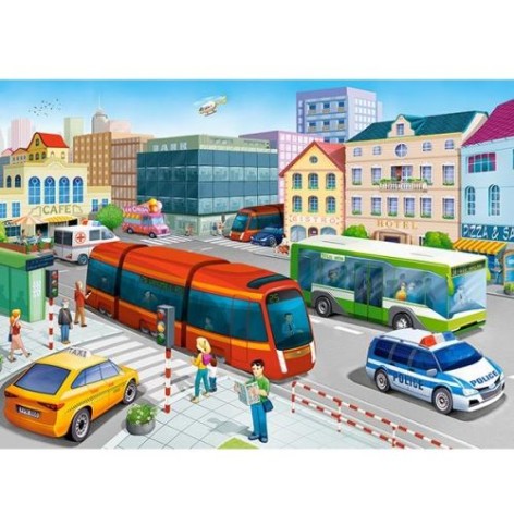 Пазли "Міська площа", 120 елементів