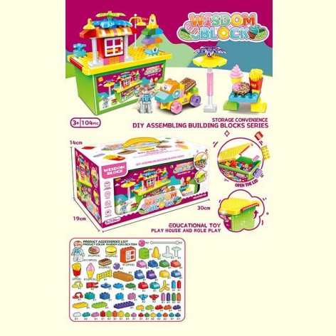 Конструктор 104 детали, в корр. 