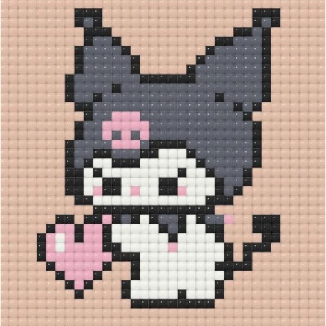 Алмазна мозаїка/вишивка міні. Куромі бежева 10*10 см Орігамі ODM 0104