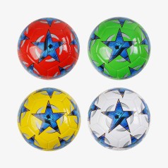 М`яч футбольний 4 види, розмір №5, матеріал м`яка EVA, 310-330 грамів, гумовий балон, МІКС ВИДІВ /80/