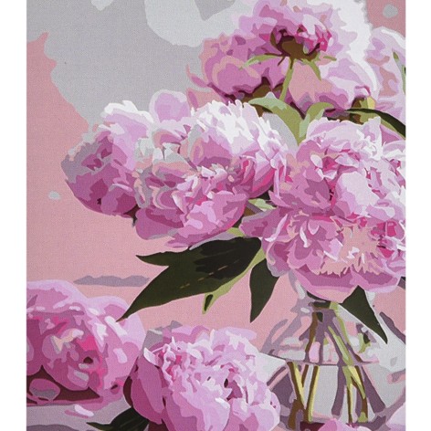 Набір для розпису по номерах Ніжна композиція Strateg розміром 40х50 см (VA-4641)