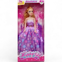 Кукла у бузковій сукні