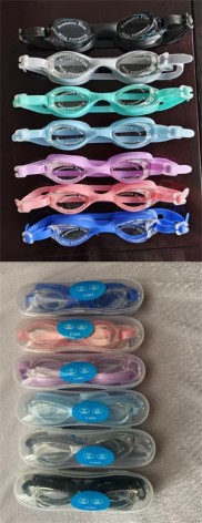 Очки для плавания 7 цветов в футляре /100/