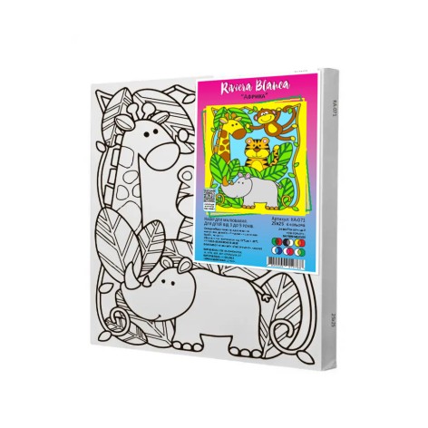 Набор для росписи по контуру для детей Riviera Blanca Африка 25x25 см (КА-071)