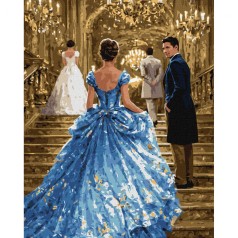 Картина по номерах з фарбами металік 