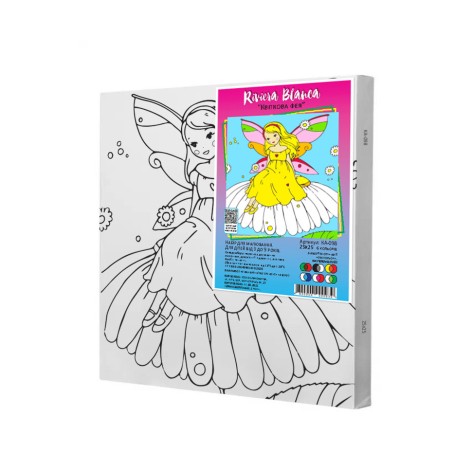 Набір для розпису по контурах Riviera Blanca "Квіткова фея" 25x25 см (КА-098)
