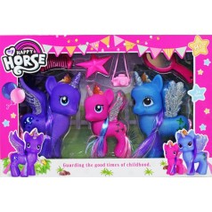 Поні QH 6A (24/2) 3 фігурки, аксесуари, в коробці