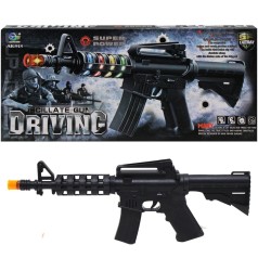 Автомат AK 918 (120/2) свет, звук, на батарейках, в коробке