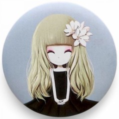 Люстерко двостороннє кругле "Лялька"