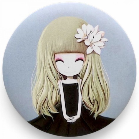 Люстерко двостороннє кругле "Лялька"