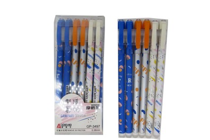 Ручка гелева пише-стирає 0,38мм, синя, Аodemei "Графіті" (16 * 12 * 12) 12 шт. в уп.