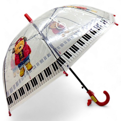 Дитячий зонт (довжина - 65см; діаметр - 73см) червоний