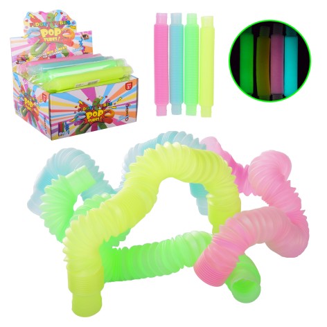 Игрушка Pop Tube свет во тьме, микс цветов, р-н игрушек. - 20см /30/720/24шт в корр. 21*18*11.5 см,