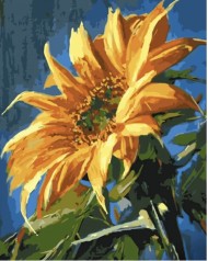 Набір для розпису по номерах Соняшник Strateg розміром 40х50 см (GS1389)