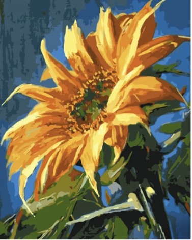 Набір для розпису по номерах Соняшник Strateg розміром 40х50 см (GS1389)