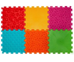 Масажний килимок-пазл м'який Ортек 